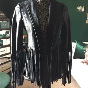 Leather Topshop jacket